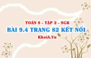 Bài 9.4 trang 82 Toán 8 Kết nối tri thức Tập 2